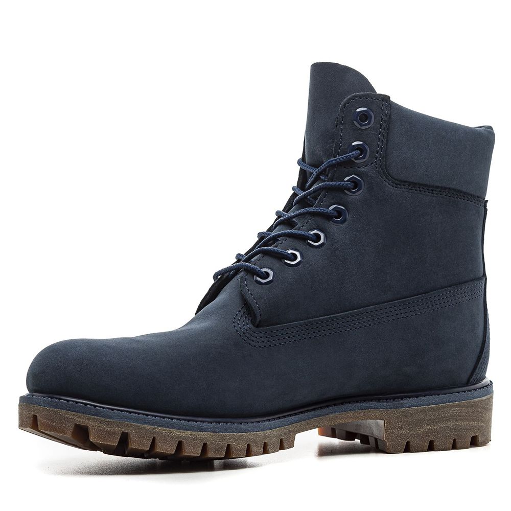 Timberland Mens Snow Boots 6-Inch Premium Waterproof - Navy - India GQ6340817